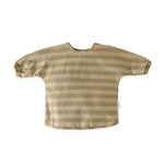 Water Repellent Baby Smock - Moss Stripe