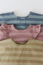 baby water repellent baby smock moss stripe