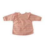 baby water repellent ruffle baby smock pink sky in pinks pattern