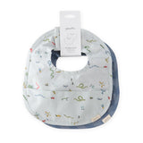 Pehr-Smock Bib With Pocket Set of 2-Crawling Critters Blue-2