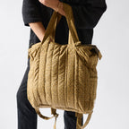 Convertible Diaper Bag- Spotted- On Model