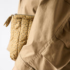 On The Go Pouch- Spotted- Model Holding Under Arm