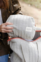 Railroad Convertible Diaper Bag- Matching Railroad Grey Pouch