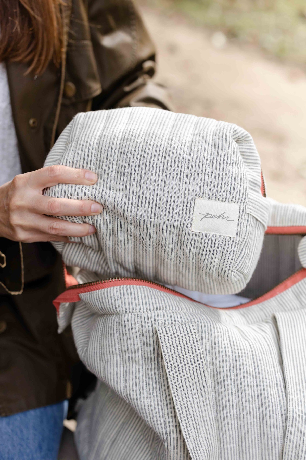 Railroad Convertible Diaper Bag- Matching Railroad Grey Pouch