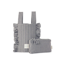 Pehr-Bucket Stroller Organizer Set-Gingham Indigo-1