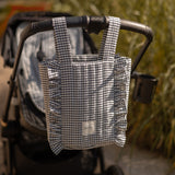 Pehr-Bucket Stroller Organizer Set-Gingham Indigo-4
