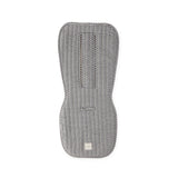 Pehr-Reversible Stroller Insert-Gingham Indigo /Sherpa-1