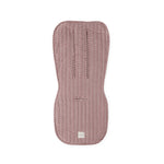 Pehr-Reversible Stroller Insert-Gingham Mulberry/Sherpa-1
