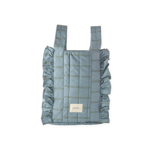 Stroller Bag- Windowpane- Blue Check Print- Hero
