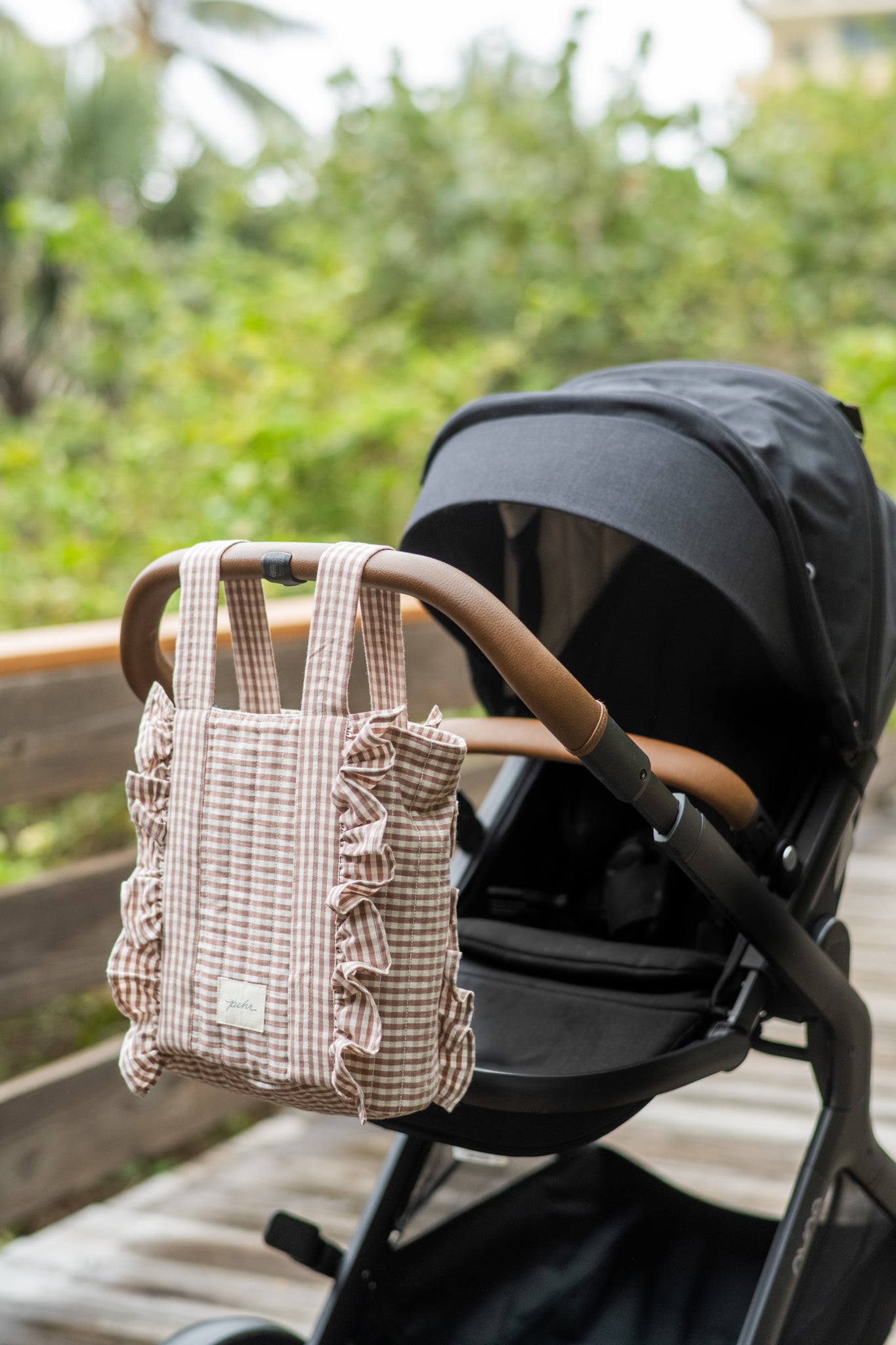 Gingham Stroller Bag