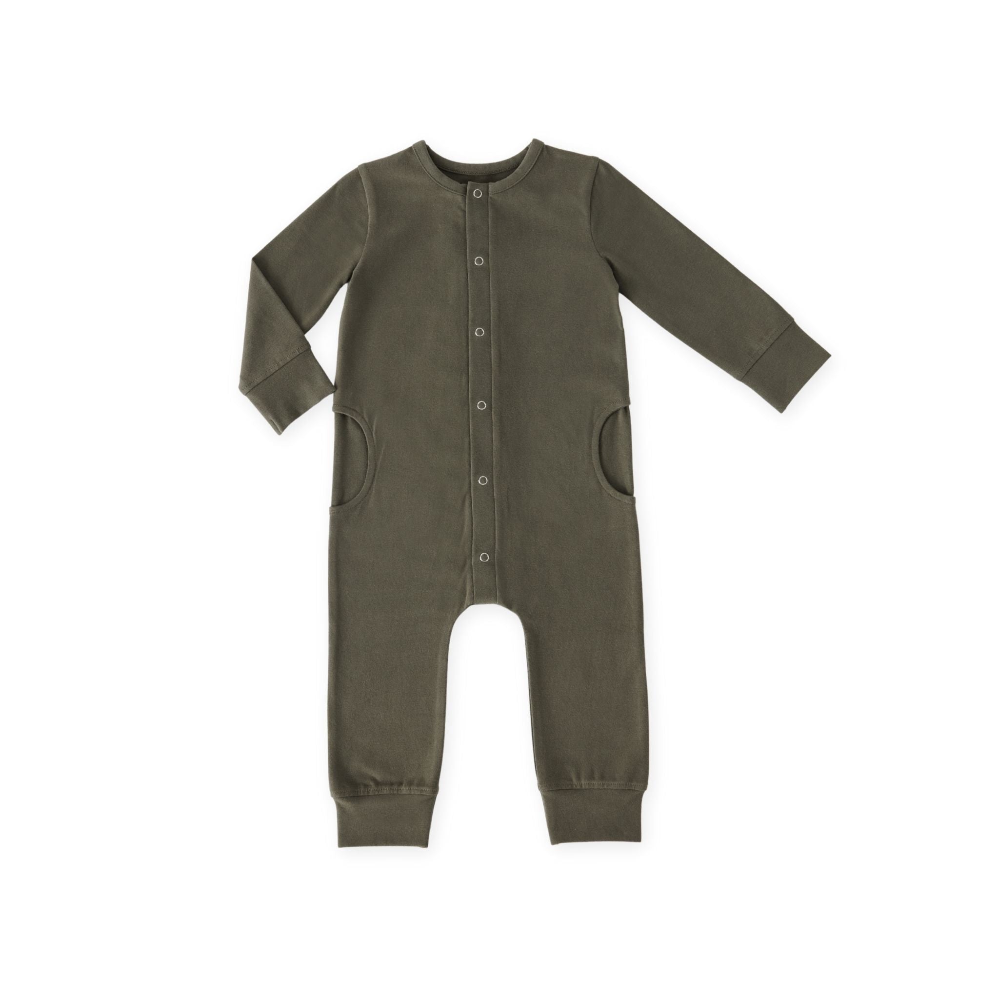 Pehr-Essentials Romper-Olive-1