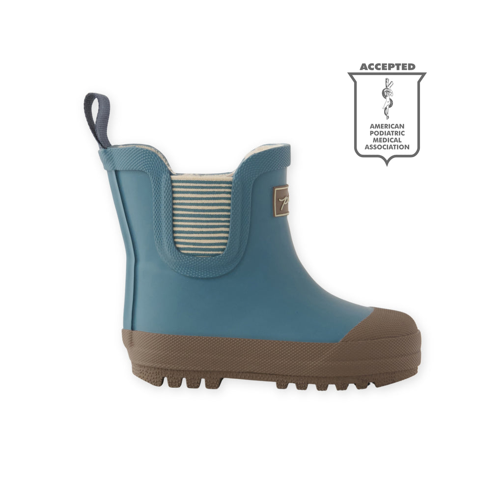 Pathfinder Boot- Slate Blue- Side View- APMA Seal