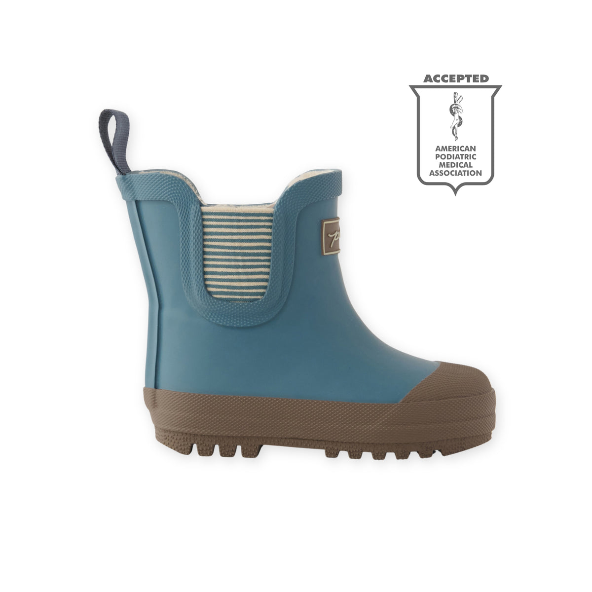 Pathfinder Boot- Slate Blue- Side View- APMA Seal