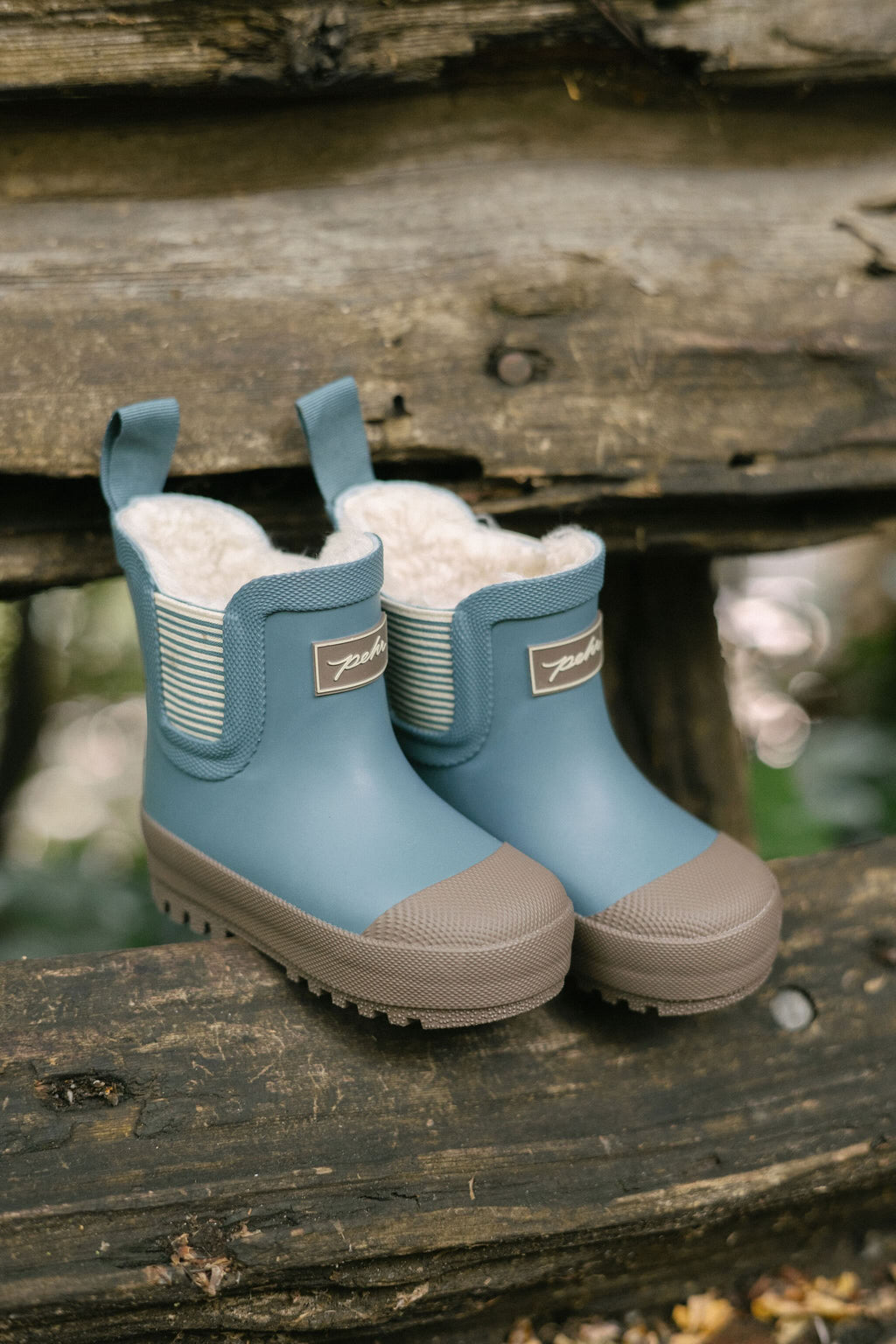 Pathfinder Boot- Slate Blue- Stylized Product Shot- Sherpa Inside