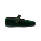 Velvet Flats - Emerald- Green- Ballet Flat
