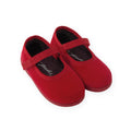 Velvet Flats - Ruby- Red- Ballet Flat Front