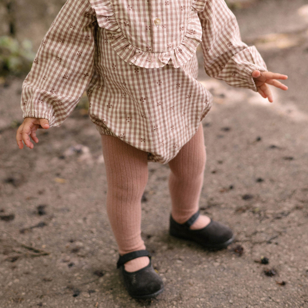 Velvet Flats - Pewter- On Toddler