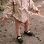 Velvet Flats - Pewter- On Toddler