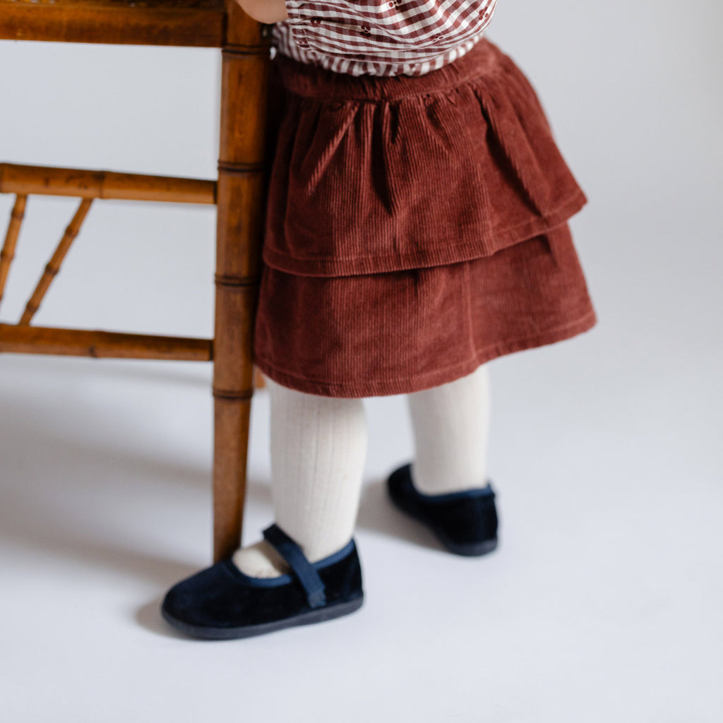 Velvet Flats - Sapphire- On Toddler