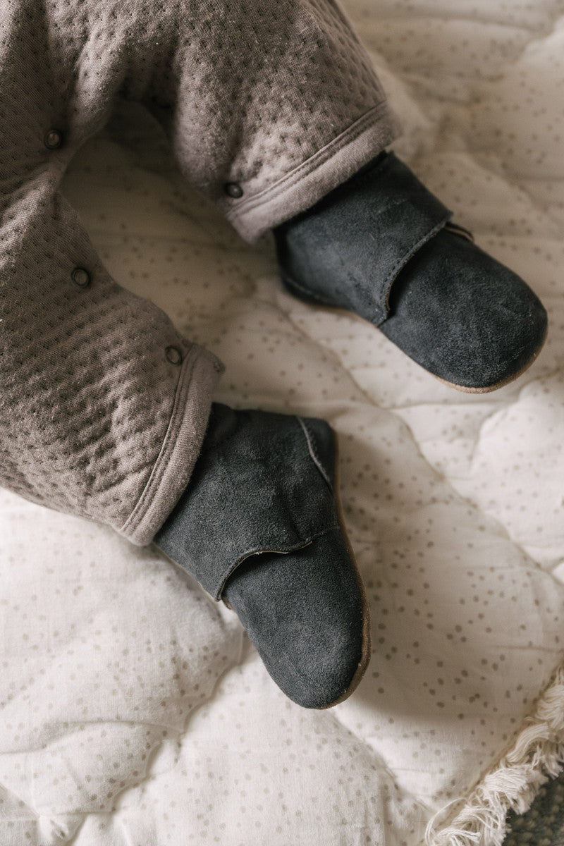 Suede Babble Bootie - Indigo