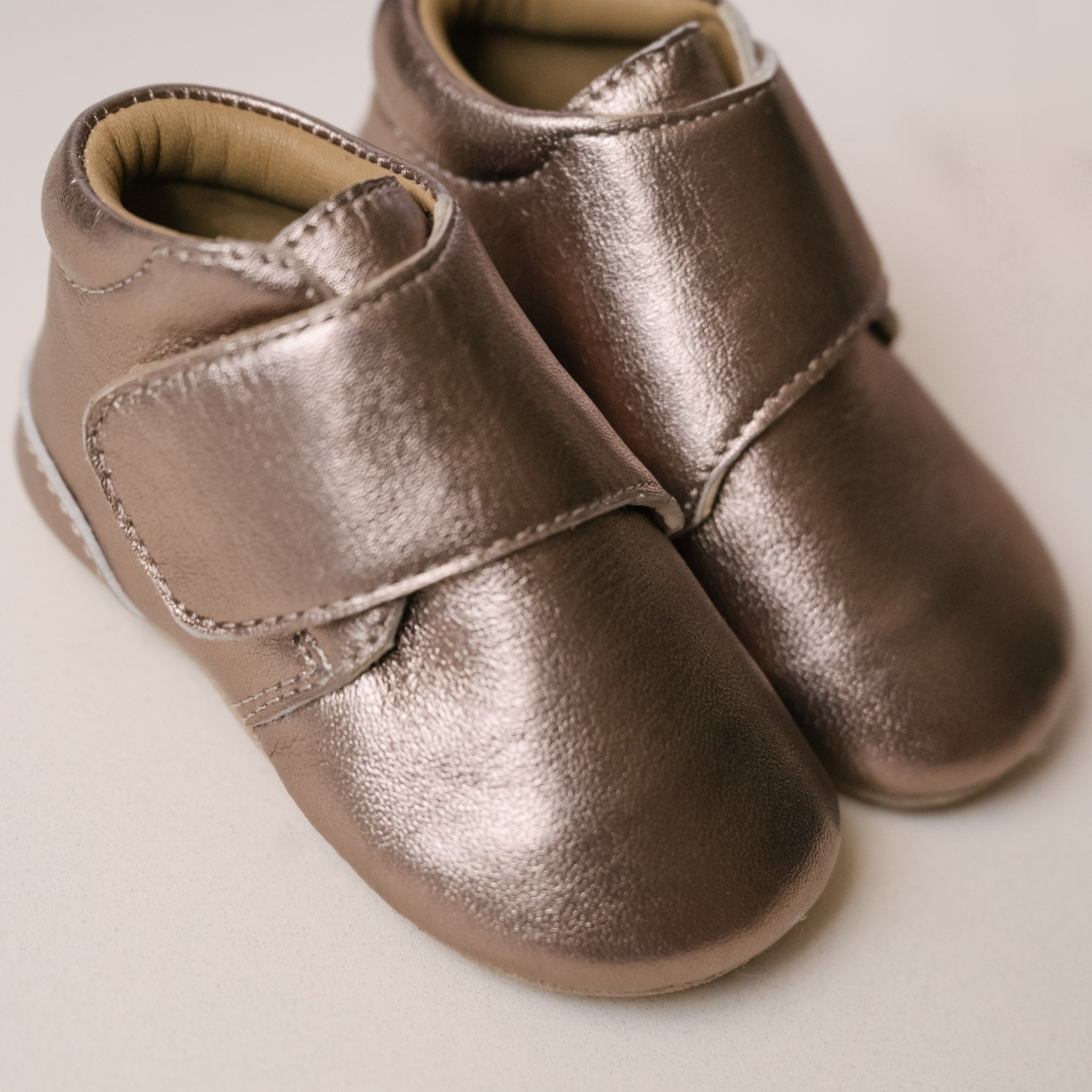 Pehr-Metallic Babble Bootie-Antique Bronze-4