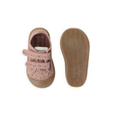 Printed Recess Sneakers - Spotted Pink- Top and Bottom View