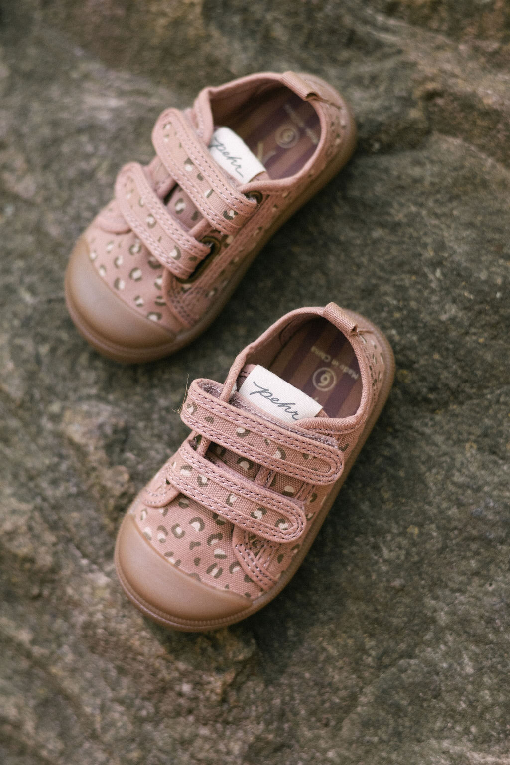 Printed Recess Sneakers - Spotted Pink- Flat lay Stylized Shot