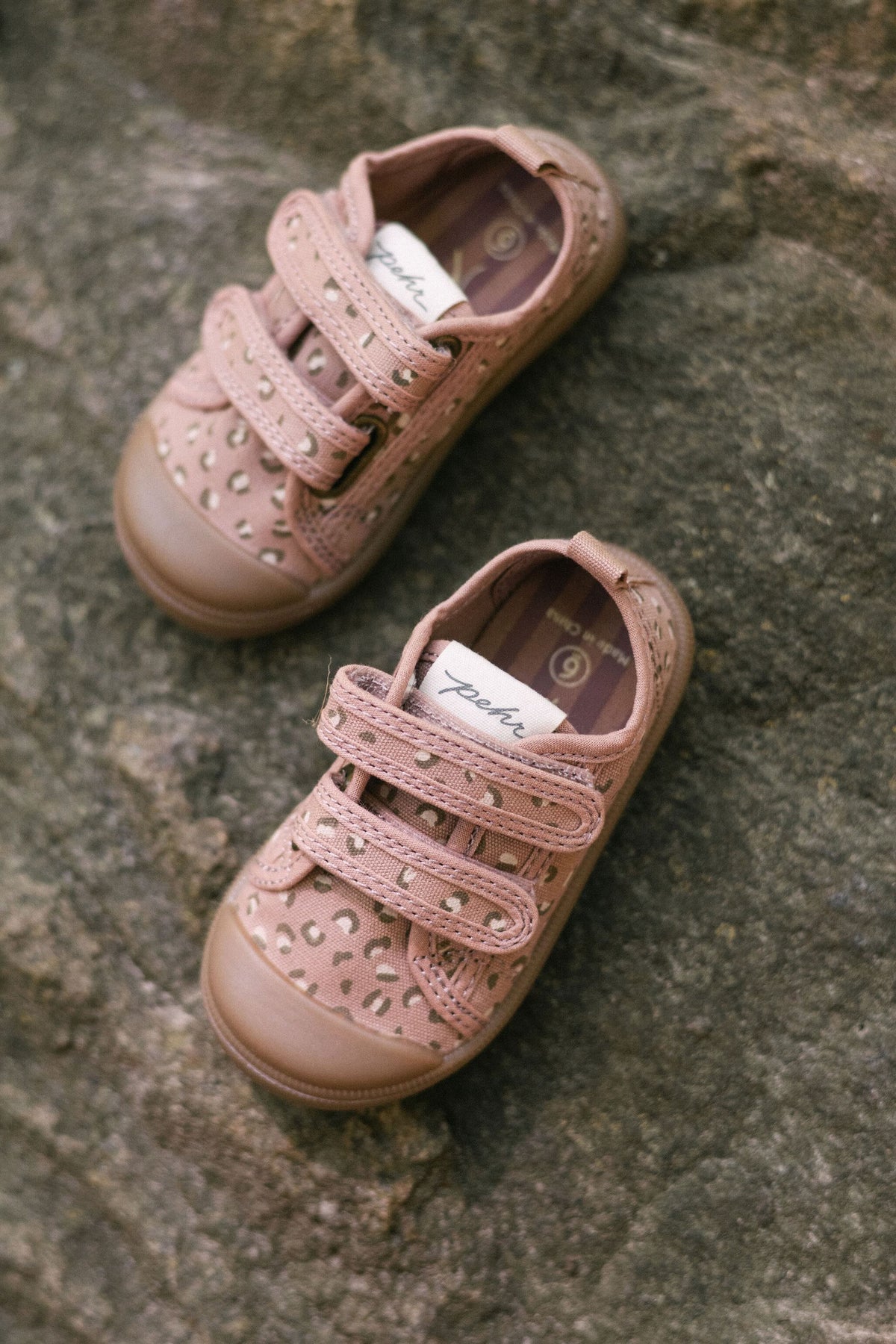 Printed Recess Sneakers - Spotted Pink- Flat lay Stylized Shot