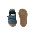 Twill Recess Sneakers - Indigo - Top and Bottom View
