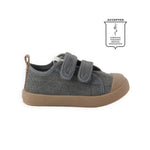 Twill Recess Sneakers- Charcoal- Side View