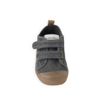 Twill Recess Sneakers- Charcoal- Front View