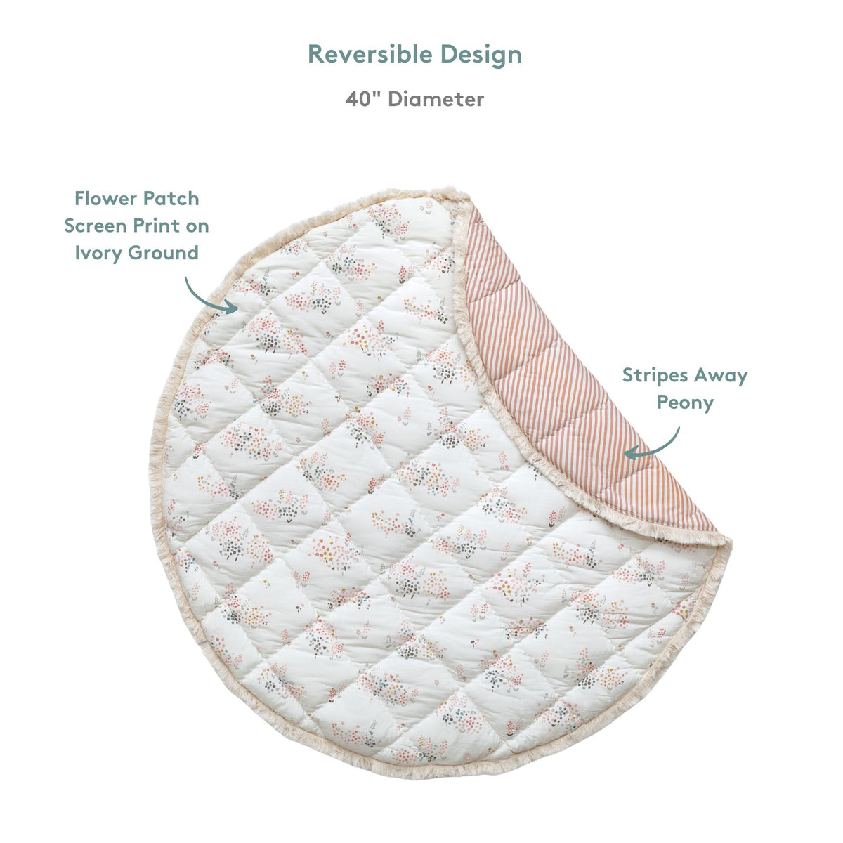 baby play mat flower patch