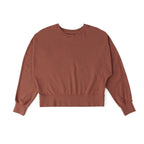 women's french terry sweatshirt clay
