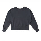 women's french terry sweatshirt ink blue