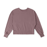 Women's French Terry Sweatshirt - Plum