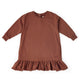 Kids French Terry Ruffle Hem Dress Dress Pehr Clay 6 T 