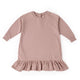 French Terry Ruffle Hem Dress Dress Pehr Soft Peony 18 - 24 mos. 