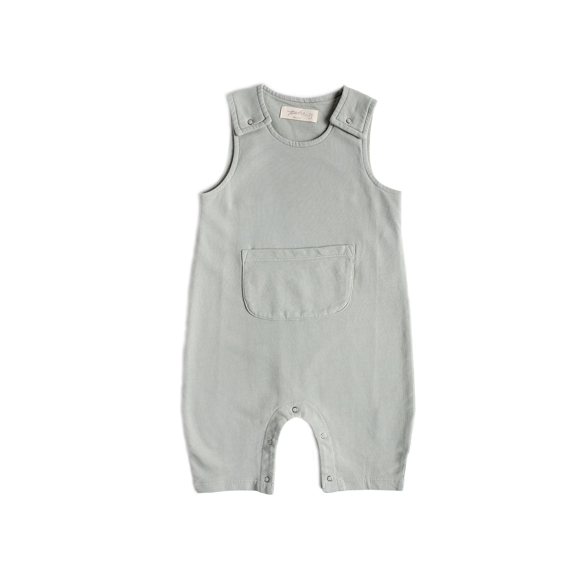 French Terry Overalls - Soft Sea