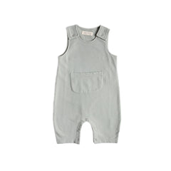 french terry overalls soft sea in blues pattern