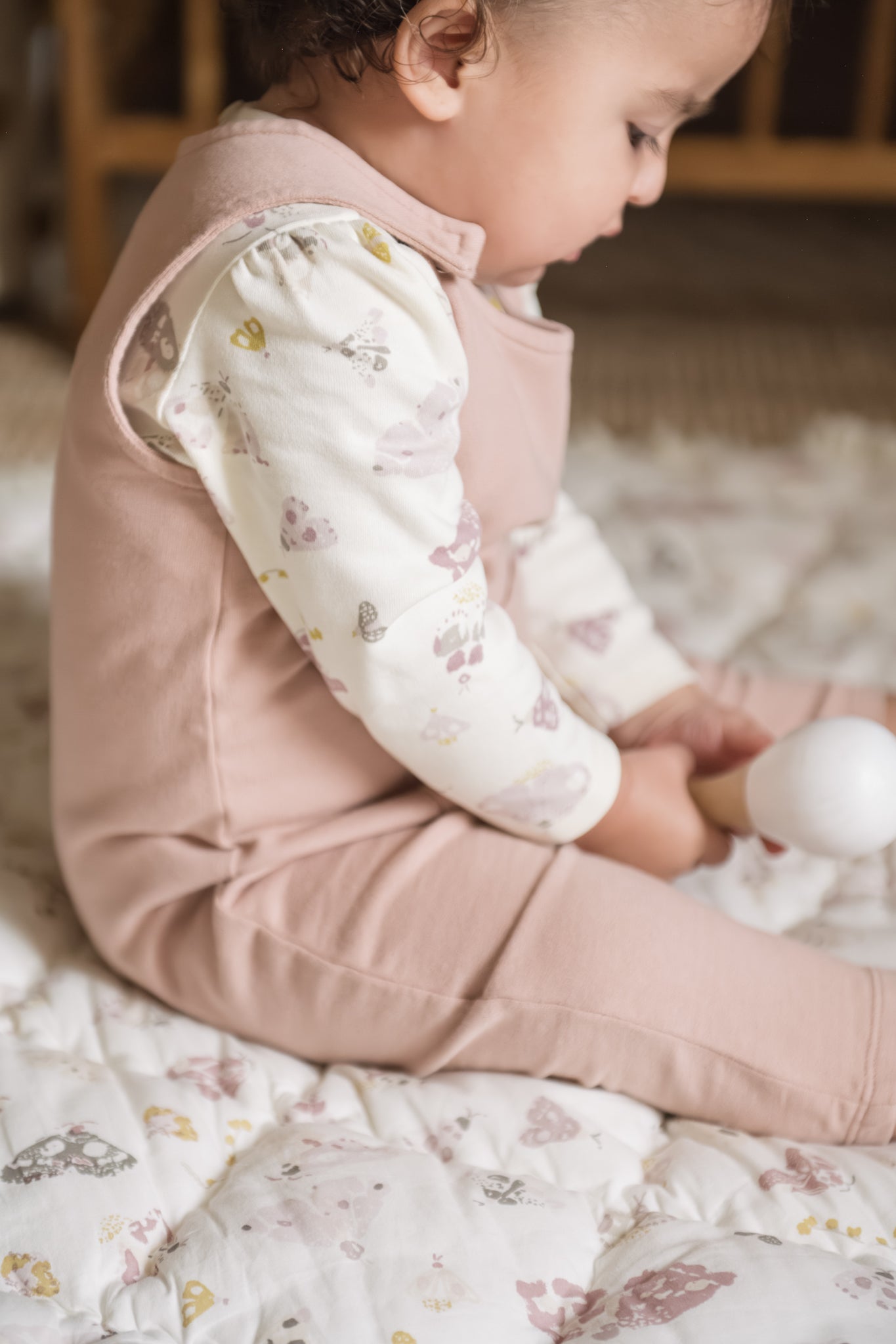 Pehr-French Terry Overalls-Soft peony-3