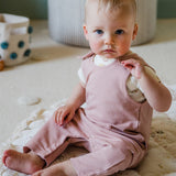 Pehr-French Terry Overalls-Soft peony-4