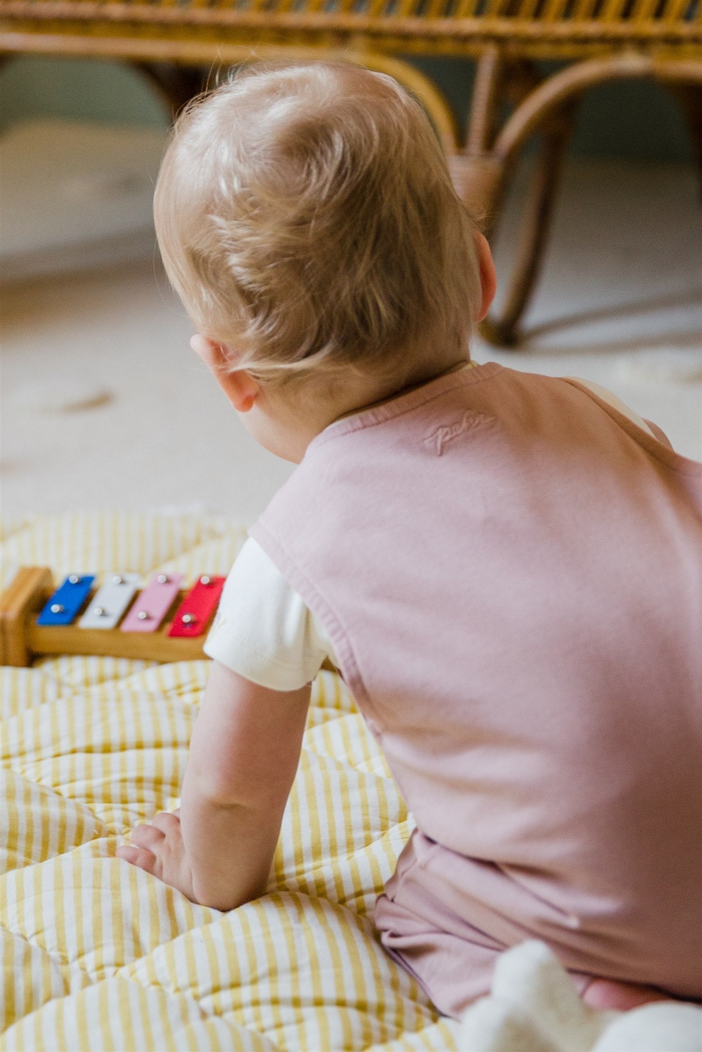 Pehr-French Terry Overalls-Soft peony-6