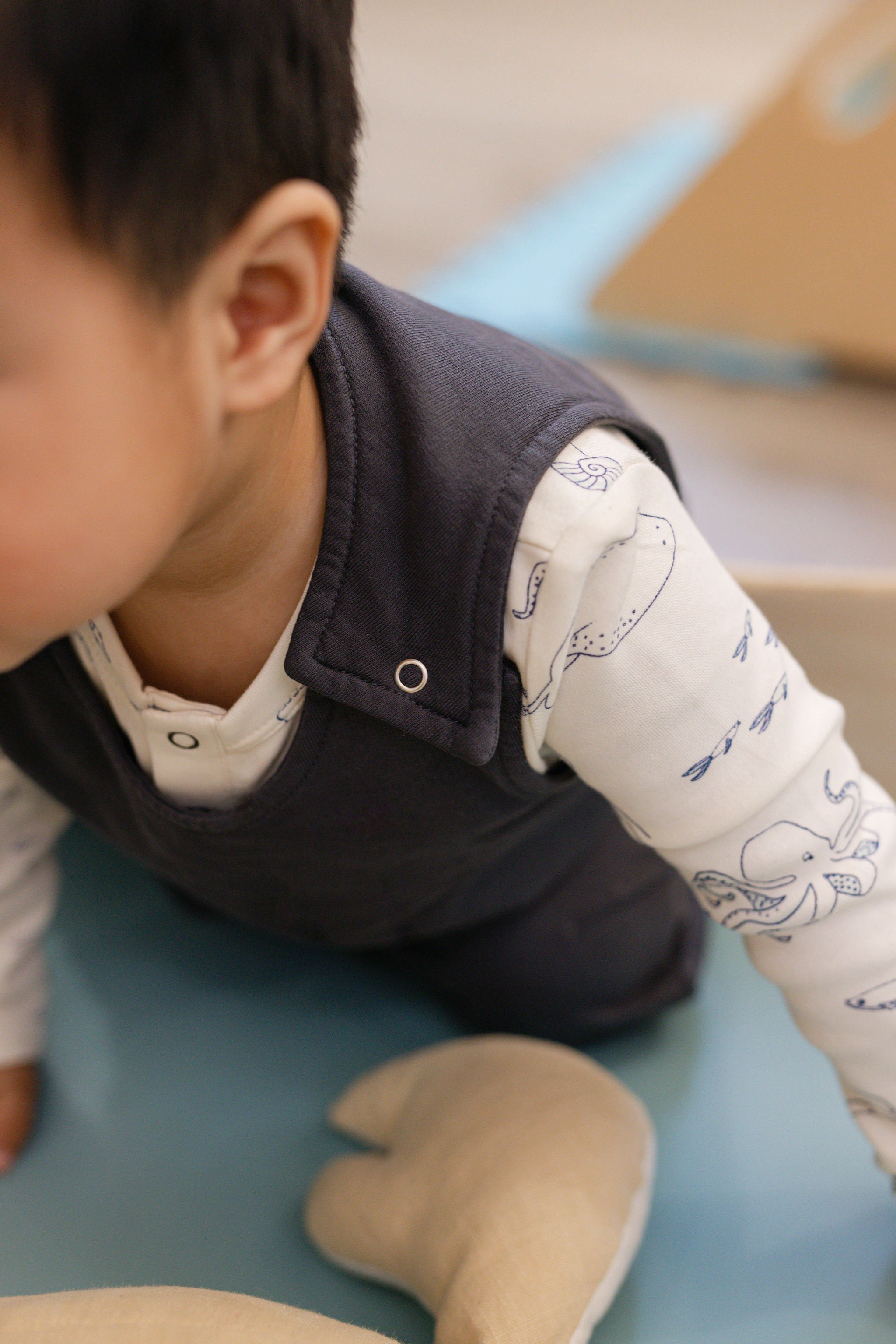 Pehr-French Terry Overalls-Ink Blue-3