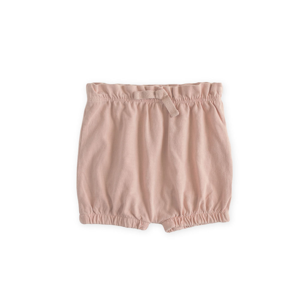 garment dye bloomer short soft peony in pinks pattern pehr