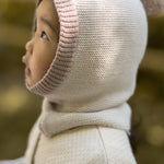 Pehr-Toddler Wool Knit Balaclava-Natural - Rose-2