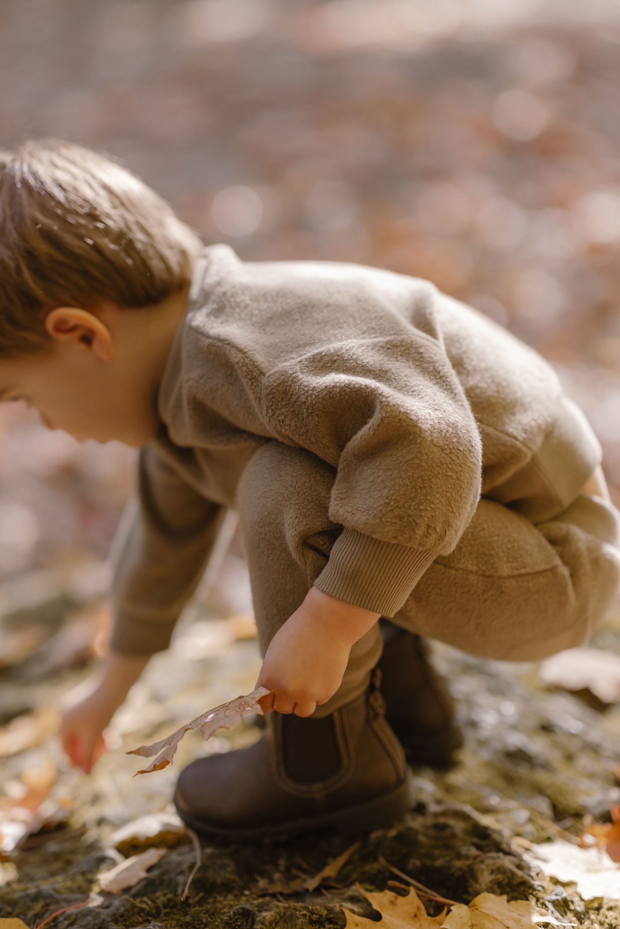 Teddy Fleece Set - Moss