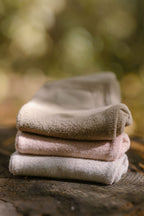 kids teddy fleece set stone