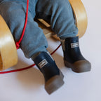 Teddy Fleece Set - Slate Blue- On Toddler-Soft Matching Set- Tucked Into Pathfinder Boot