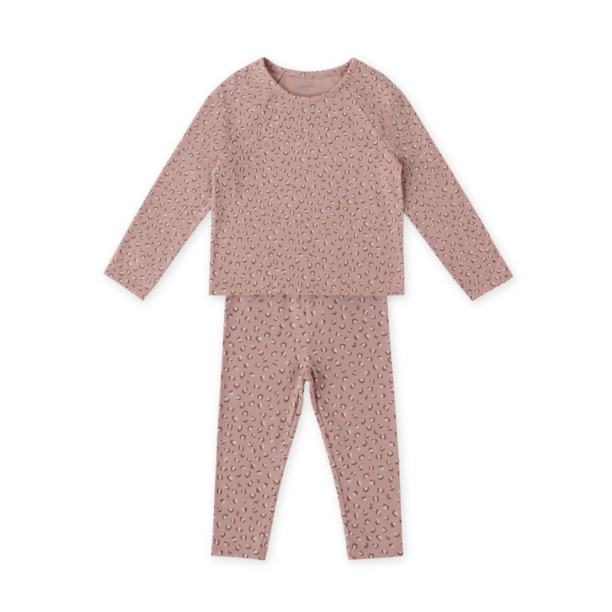 Essentials Toddler Girl Set - Spotted Pink- Front