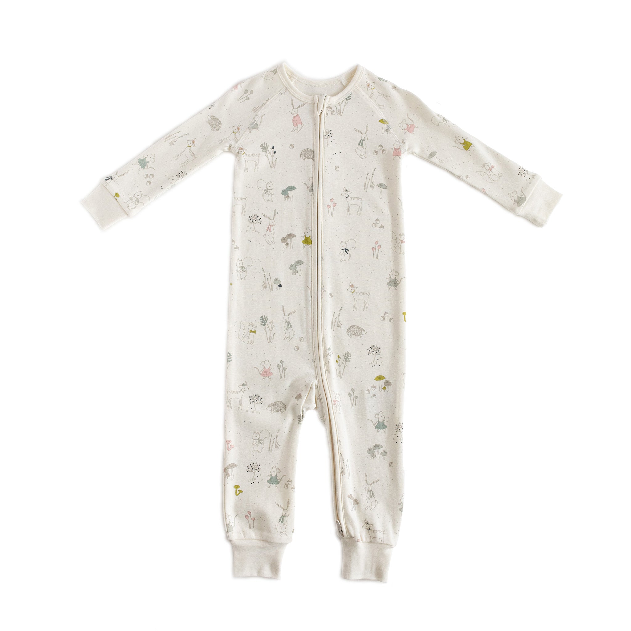Pehr-Ribbed Baby Footless Sleeper-Magical Forest-1